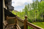 Private balcony ideal for entertaining or simply relaxing after a long day of outdoor activities